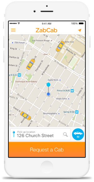 ZabCab iOS App - Taxi bestellen